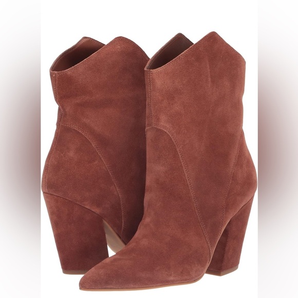NWB Dolce Vita Nestle Bootie in Brandy Suede - Picture 1 of 16